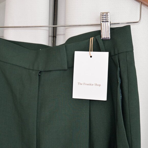 NWT The Frankie Shop Green Bea Trousers Sz M - Picture 6 of 8